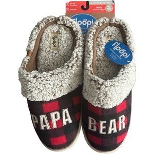 COPY - Men’s Slippers XL-13-14 FLOOPI  Scuff Slippers In Red PAPA BEAR